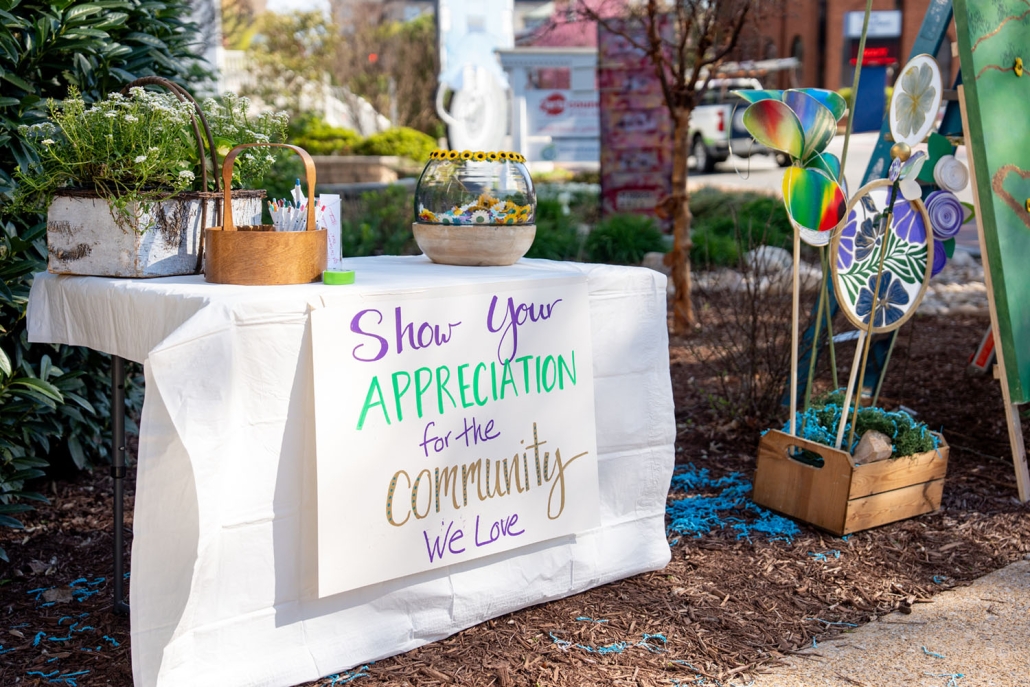 table at the Great Community Give