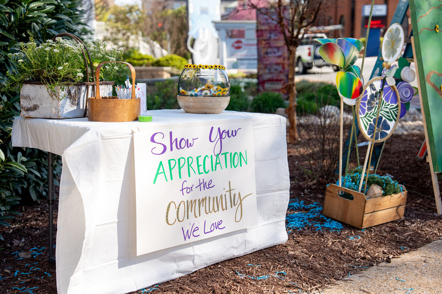 table at the Great Community Give